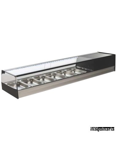 Vitrina refrigerada cubetas cristal recto VGR6i