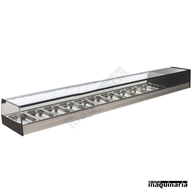 Vitrina refrigerada cristal recto bandejas VGR10i