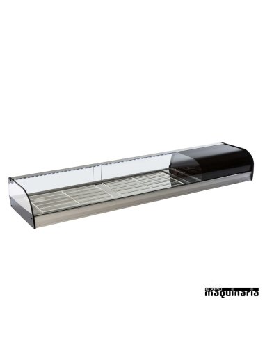 Vitrina refrigerada parrillas cristal curvo VGFR200i