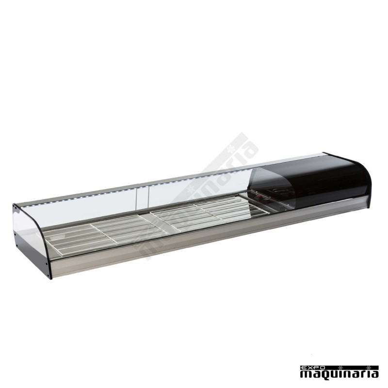 Vitrina refrigerada parrillas cristal curvo VGFR200i