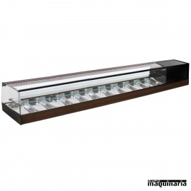 Vitrina refrigerada bandejas cristal recto VGR10iE