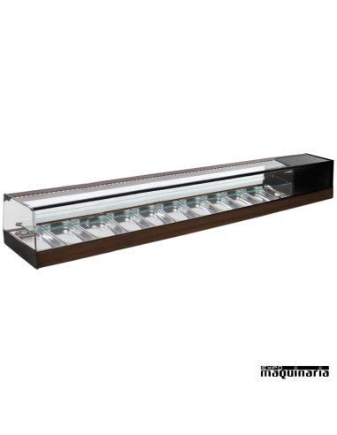 Vitrina refrigerada bandejas cristal recto VGR10iE