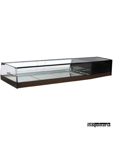 Vitrina fría doble parrillas cristal recto VGR200iE