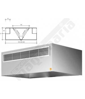 Campanas Reversibles compensada central 1200 cm largo