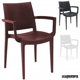 Sillón para terraza hostelería 2R163 monobloc 