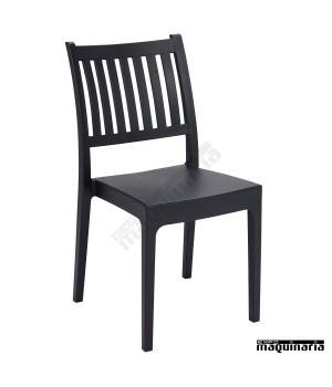 Silla monobloc apilable 1R120 color antracita