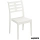 Silla apilable de terraza 1R121 color blanco