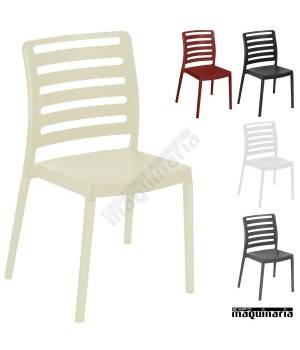 Silla resina apilable terraza MRAIFOSPL