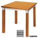 Mesa madera hostelería 3R801 cuadrada