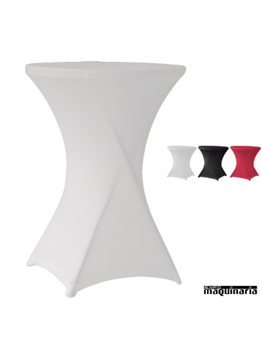 Conjunto de mesa plegable 80 cm con mantel Strech ZOCOCKTAIL80