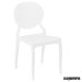 Silla terraza hostelería 1R125 apilable color blanco