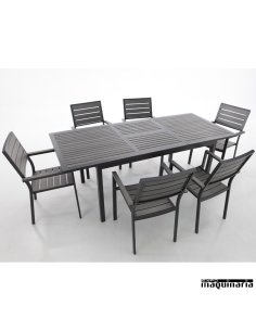 Conjunto para terraza AGKIND de aluminio y resina