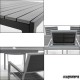 Detalles Conjunto para terraza AGKIND de aluminio y resina 