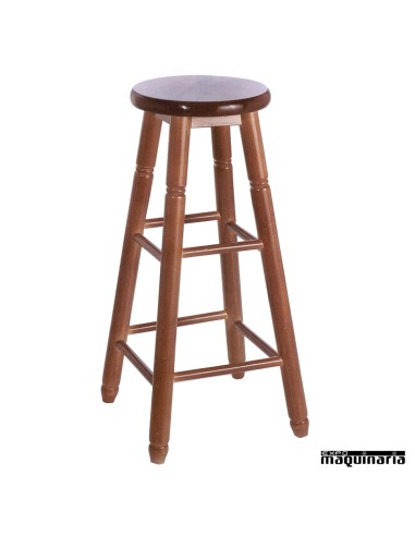Taburete bar FACOLONIAL-T alto madera de pino 