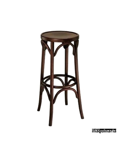 Taburete bar FACASINO-T de madera de haya.