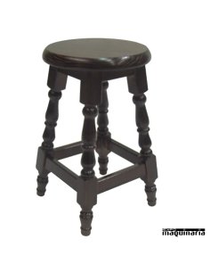 Taburete de bar FALYON-T-BAJO madera pino barnizada miel 02 2
