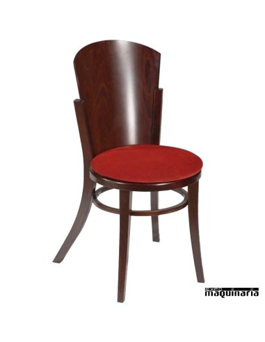 Silla tapizada madera haya FACRACOVIA 