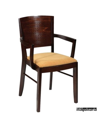 Sillon madera hosteleria FALIVERPOOL tapizado