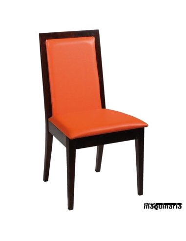 Silla madera tapizada  FAMILAN hosteleria