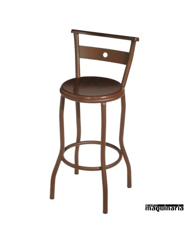 Taburete bar alto FACHAMONIX-T con respaldo