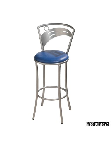 Taburete alto bar FACIBELES-T con respaldo