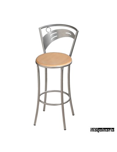 Taburete alto bar FACIBELES-T con respaldo