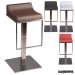 Taburete bar  FAMALMOE-T inox-polipiel