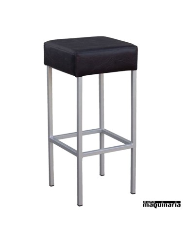 Taburete tapizado alto FANORUEGA-T negro