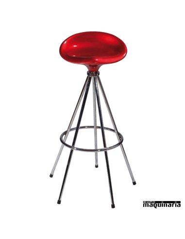 Taburete giratorio FACANADA-T rojo
