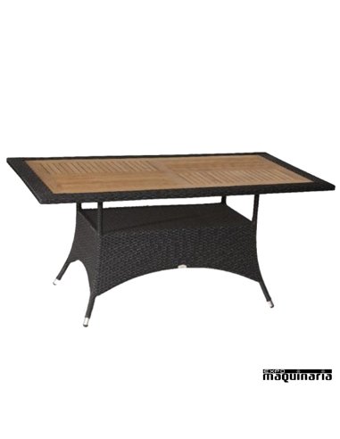 Mesa Terraza Ratan-Teka FAMONTPELLIER-rect