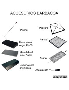 Barbacoa carbon hierro fundido ARBBQ-40 2