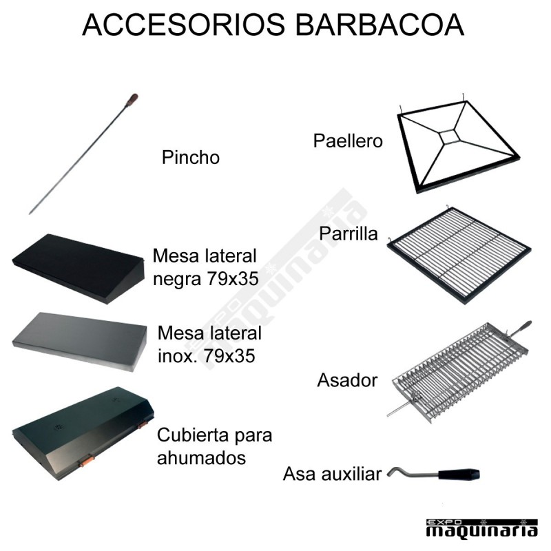 Barbacoa carbon hierro fundido ARBBQ-40