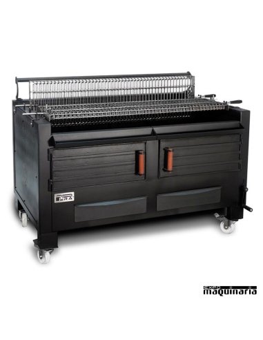 Barbacoa carbon hierro fundido ARBBQ-M150 asador rotativo