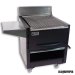 Barbacoa carbon hierro fundido ARBBQ-10 con mesa a la izquierda