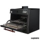 Horno de carbón ARPIRA70LUX black abierto