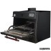 Horno de carbón ARPIRA70LUX black abierto