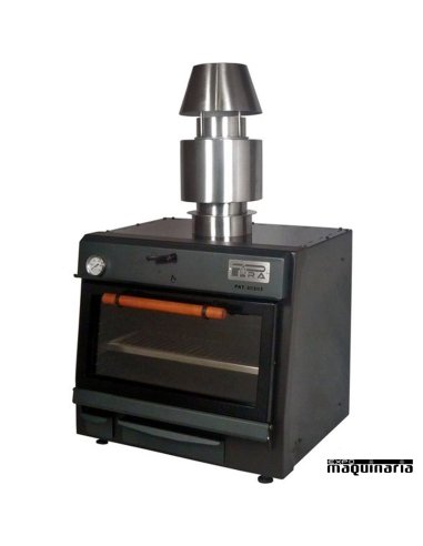 Horno de carbón ARPIRA70LUX black con adaptador, sombrero y cortallamas