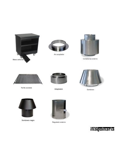 Horno de carbón ARPIRA70LUX accesorios extras