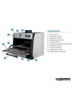 Horno de carbón ARPIRA80LUX 2