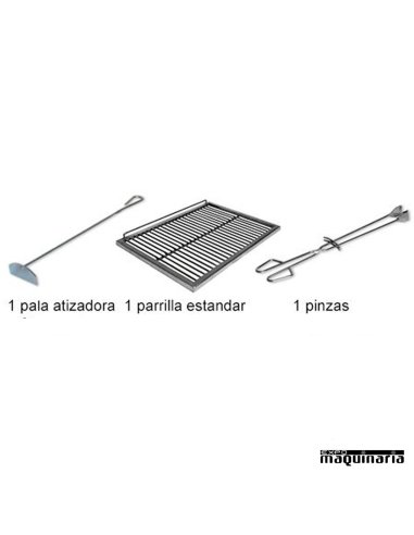 Horno de carbón ARPIRA90LUX accesorios incluidos