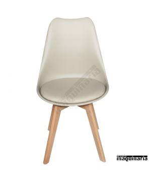 Sillas de madera y poliéster DL810