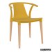 Sillas con brazos madera DL666 color mostaza 