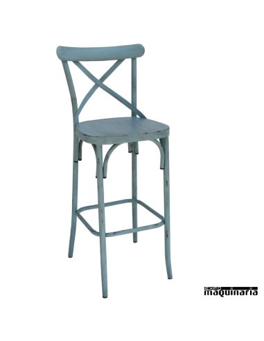 Taburete vintage de acero DL-T-BRIGANTIQUE