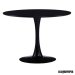 Mesa redonda de madera DL232 color negro