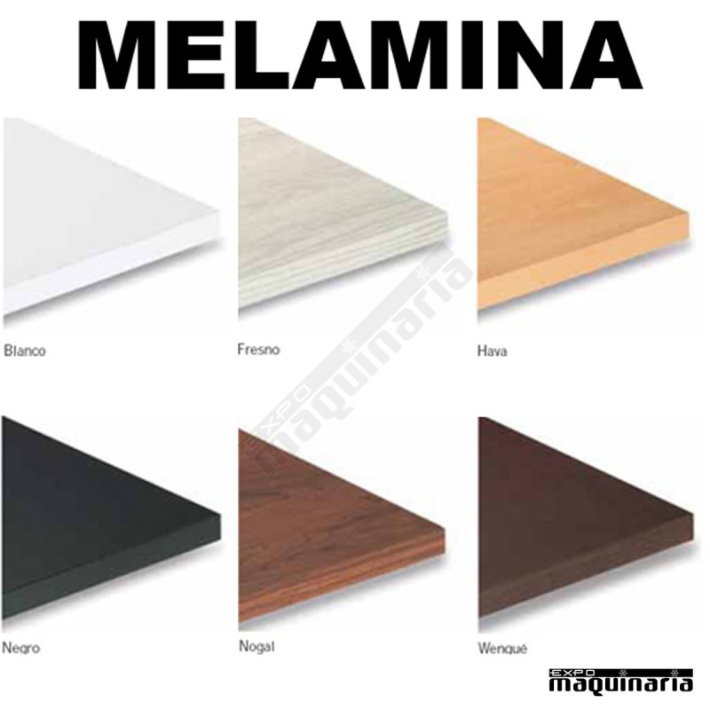 Tablero para mesas de Melamina 100x60 cm con acabado en varios colores