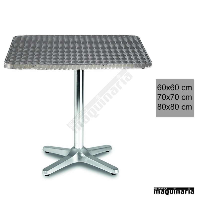 Mesa terraza hostelería aluminio 3R27ALC