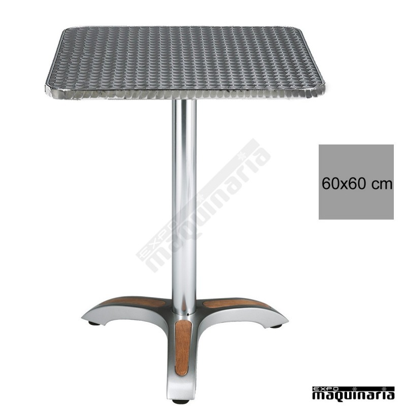 Mesa bar inox 4R03ALC cuadrada