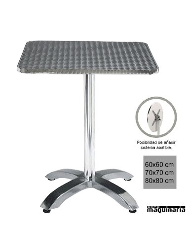 Mesa inox hostelería 4R01ALC cuadrada
