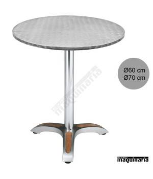 Mesa terraza redonda 4R03ALR inox