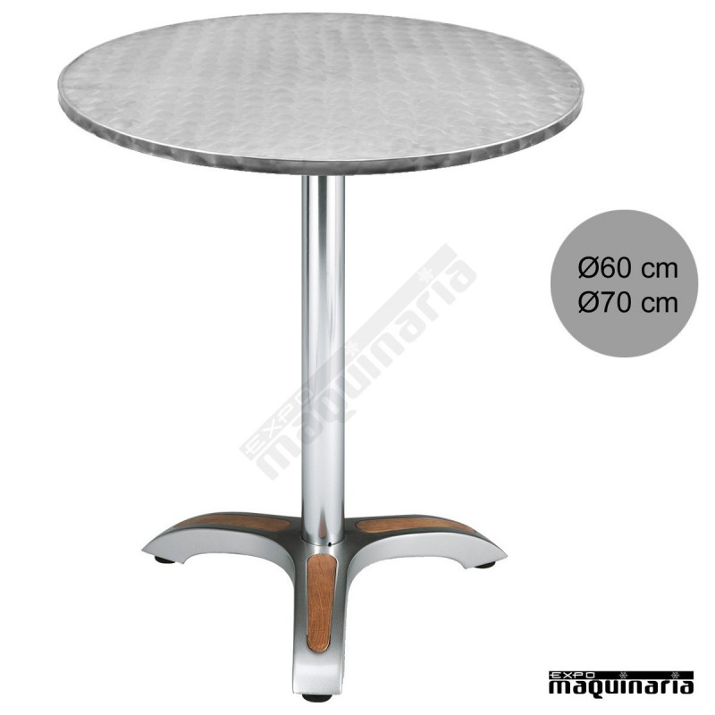 Mesa terraza redonda 4R03ALR inox